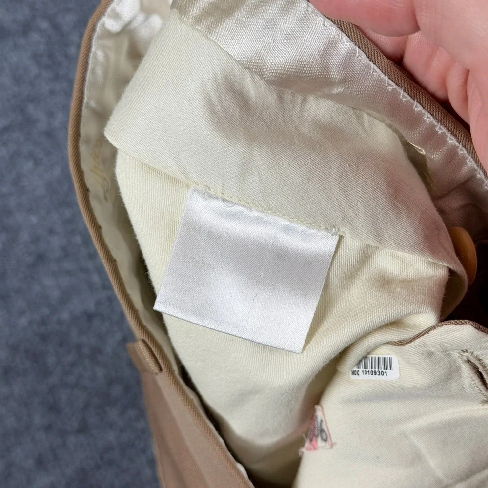 Brioni Pants Mens 36x32 Brown Pleated Cuffed 100% Wool Trousers Made in Italy